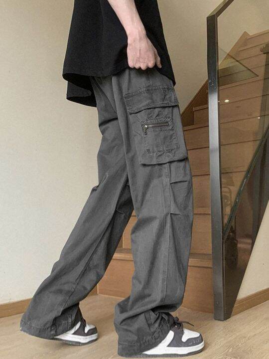 american-overalls-mens-summer-high-street-trendy-brand-loose-wide-leg-straight-leg-mopping-pants-all-match-trendy-casual-long-pants