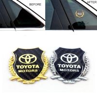 How New 1 x Metal Carbon Fiber TOYOTA Motors Logo Car Emblem Sticker zhi