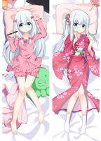 60*180ซม. romang Sensei dakimakara อะนิเมะตัวละคร sagiri eif ผ้าปูที่นอนหมอน Kawaii กอดหมอนปรับแต่งเบาะ