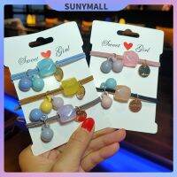 SUNYMALL ลูกปัดสี แหวนผม แฟชั่น สาว มัดผม วงยาง ความยืดหยุ่นสูง น่ารัก นักเรียน เชือก อุปกรณ์ผม ผ้าโพกศีรษะ