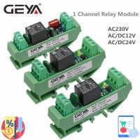 Gratis Ongkir Geya รีเลย์โมดูลแผงวงจรโมดูลแม่เหล็กไฟฟ้าโมดูลรีเลย์1ch 230vac 5V 12V 24V 48V 110V