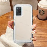 NORVIK เคสเคสซิลิโคนสีขาวใสกันกระแทกสำหรับ Realme 11 Pro 11 Pro + C53 9 8 5G GT Neo 3 Neo 2T Neo 5G Anti-Fall N6-1ฝาครอบโทรศัพท์