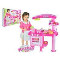 ?สินค้าขายดี? TOY Kitchen Set ของเล่นชุดเครื่องครัวจำลอง พร้อมสติ๊กเกอร์สุดน่ารัก ยาว 80.5*กว้าง 33*สูง 82.5 ซม. บทบาทสมมุติ ##ของเล่นเด็ก รถ ของสะสม หุ่นยนต์ ตุ๊กตา ของขวัญ เด็ก โมเดล ฟิกเกอร์ Toy Figure Model Game