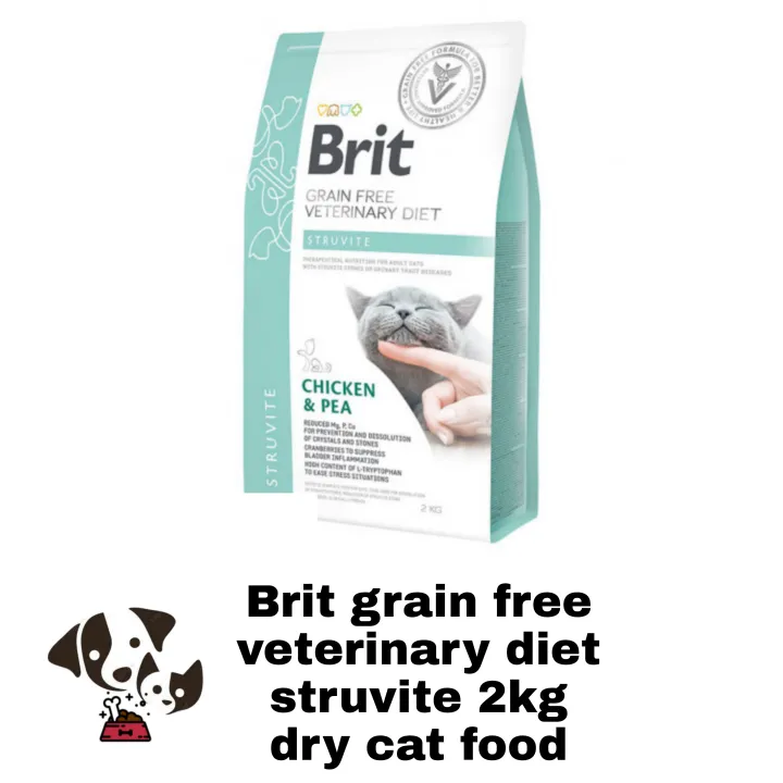 Brit grain free veterinary diet struvite 2kg cat dry food | Lazada PH