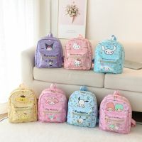 Sanrio Kuromi Cinnamon Backpack for Women Men Student Large Capacity Breathable Fashion Multipurpose leisure Bags