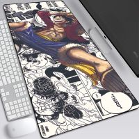 แป้นพิมพ์ One Piece Mouse Pad เมาส์เกมมิ่ง แผ่นรองเมาส์ XXL แผ่นรองเมาส์การ์ตูนขนาดใหญ่ แผ่นรองเมาส์คอมพิวเตอร์พร้อมขอบล็อค