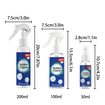 Bubble Cleaner Foaming Heavy Oil Stain Cleaner, All Purpose Bubble Cleaner  Kitchen Deep Cleaning Spray, All-purpose Rinse-free Cleaning Spray