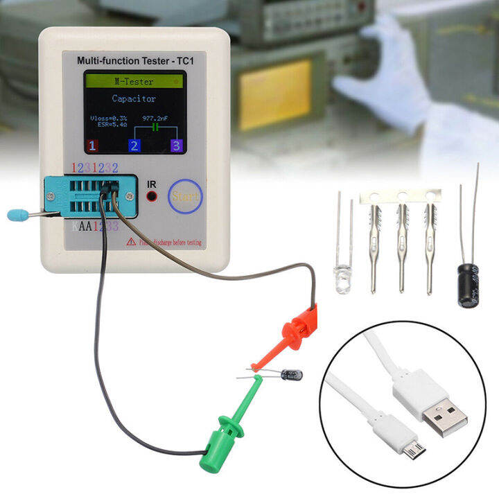 Pocketable Multifunction Transistor Tester LCR-TC1 Full Color Graphics ...