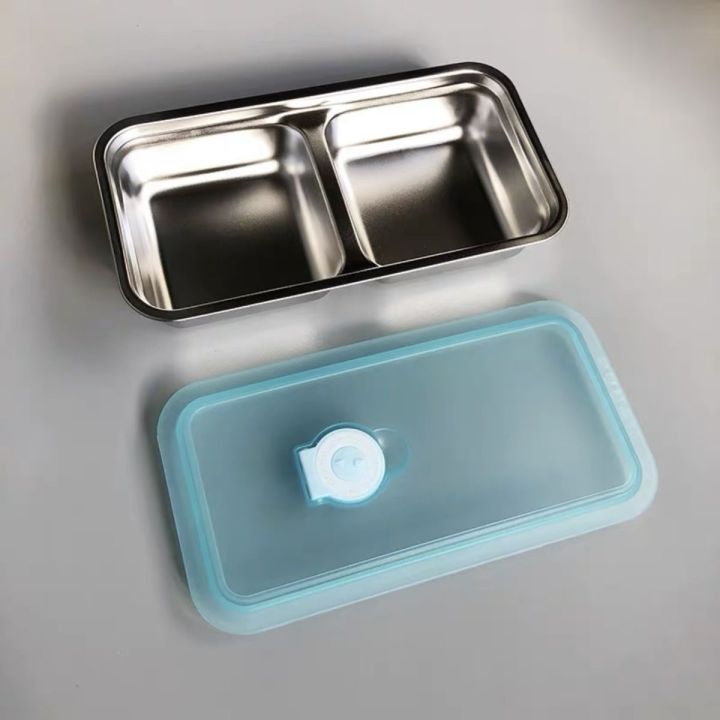 ขายในสต็อก-304-กล่องอาหารกลางวันทำความร้อนสแตนเลสสำหรับเด็กกล่องเก็บของสดกล่องเก็บส่วนผสมกล่องเล็กซอสสี่เหลี่ยม