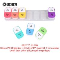 【CW】 Weekly Pill Cases 7 Days Organizer 14 Grids Pills Storage Tablets Drug Vitamins Medicine