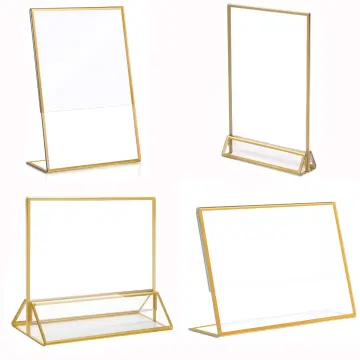 Iron Display Stand Gold Iron Easel Plate Display Photo Holder Stand,  Displays Picture Frames, Cookbooks, Decorative