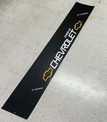 สติ๊กเกอร์*บังแดดติดหน้ารถยนต์ chevrolet  แบบที่ 1 เป็นงานตัดคอม ( ขนาด 20 x 140 cm ) ราคาต่อแผ่น