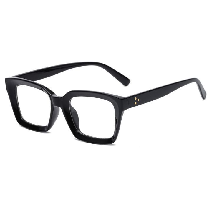 cod-เจ็ต-2461-กรอบแว่นตากระจกแบนทรงสี่เหลี่ยมแว่นตาป้องกันสีน้ำเงินหน้ากลม