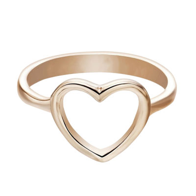 แหวนอัลลอยรูปหัวใจสำหรับผู้หญิงปรับได้สำหรับผู้หญิงเครื่องประดับอัญมณีผู้หญิงแหวนเชื่อมกลวง