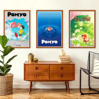 Ponyo Poster- โปสเตอร์ โปเนียว ธิดาสมุทรผจญภัย / Studio Ghibli การ์ตูน อนิเมะ