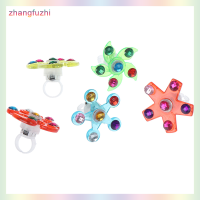 zhangfuzhi Light Up SPINNING Ring ความเครียดบรรเทาเด็กของเล่นพรรคโปรดปรานวัสดุ