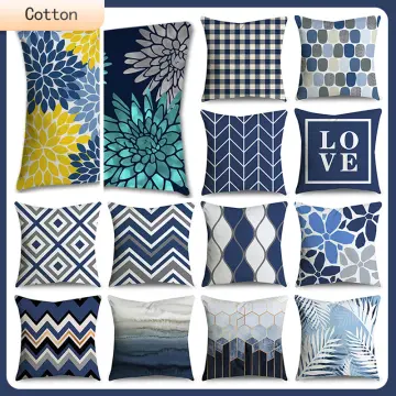 Big blue hot sale pillows