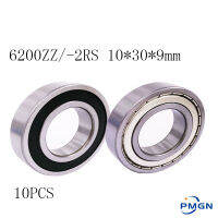 10pcs 6200ZZ 6200z 62002RS 6200 Miniature deep groove ball bearing 10*30*9 mm