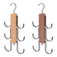 Coat Hanger Wood Utility Hooks for Clothes Portable Decorative Coat Hangers Reusable Entryway Coat Hanger Backpack Hooks for Mudroom Bedroom Bathroom Balcony calm