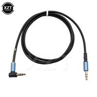 New 3.5mm Audio Cable Jack Elbow Male to Male Stereo Headphone Car Aux Audio Extension Cable Car Accessories
