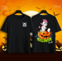 เสื้อยืดพรีเมี่ยม  Halloween T-shirt Pumpkin/Skeleton G15 เสื้อยืดฮาโลวีน เสื้อยืดเด็ก เสื้อยืดผู้ใหญ่ เสื้อยืดคอกลมผ้าฝ้าย เหมาะกับงานปาร์ตี้ฮาโลวีน ชุดแม่ลูก