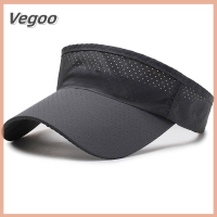 Vegoo ของขวัญคริสต์มาสระบายอากาศได้ดีหมวกกันแดดอากาศถ่ายเทได้สำหรับผู้ชายผู้หญิงกระบังหน้าปรับได้ป้องกันรังสียูวีเสื้อกีฬาเทนนิสหมวกกันแดดวิ่ง