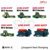 10Pcs USB Port Charger Dock เชื่อมต่อ บอร์ดชาร์จ Flex Cable สําหรับ Samsung A10S A107F A20S A207F A30S A307F A40S A50S A507F