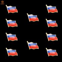 10Pcs Euro Emblem Badge Russian Flag Brooch Tie Lapel Unisex Pins Crafts Collection