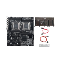 X99 Dual Motherboard +Baffle+Switch Cable+SATA Cable Supports 5 GPU LGA2011 V3/V4 8XDDR4 RAM Slot PCIE 16X SATA3.0