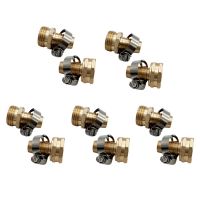 10Set Garden Hose Connector Garden Hose Mender 5-Point Water Pipe Repair Repair Joint Water Pipe Repair Tool 5/8 Inch