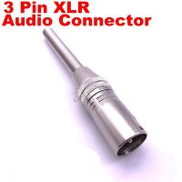 1PCS 3 Pin XLR Male Plug Female Jack Socket Audio Microphone Mixer KTV Adapter XLR Soldering Cable Connector with Tail Spring