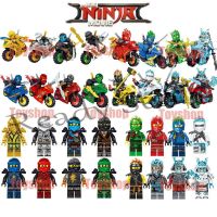 【hot sale】 ♞◙❒ B02 16 Pcs Ninjago Minifigures Building Block Dolls Ninja Toys Gift 31050 61015