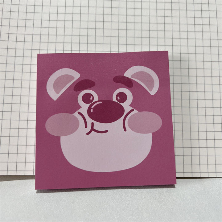 lotso-strawberry-bear-sticky-note-cartoon-cute-pad-stickable-note