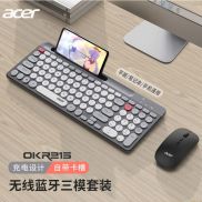 Acer Wireless Bluetooth Keyboard Mouse Set Rechargeable Notebook Desktop