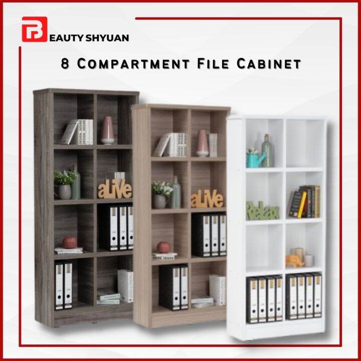 HAVIR 4 Tier Rack 8 Compartment File Cabinet Filing Cabinet Office ...