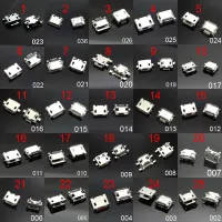 【✎】 A PlusY 25ชิ้น-1000ชิ้น25รุ่นแจ็ค USB 5จุด,ขาเชื่อมต่อ USB USB แจ็คชาร์จพอร์ตซ็อกเก็ตสำหรับ Pad/ มือถือ