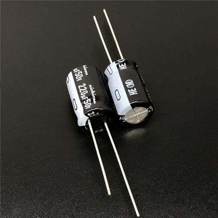 10pcs100pcs 220uf 50v Nichicon He Series 10x16mm Extremely Low Impedance 50v220uf Aluminum 8396