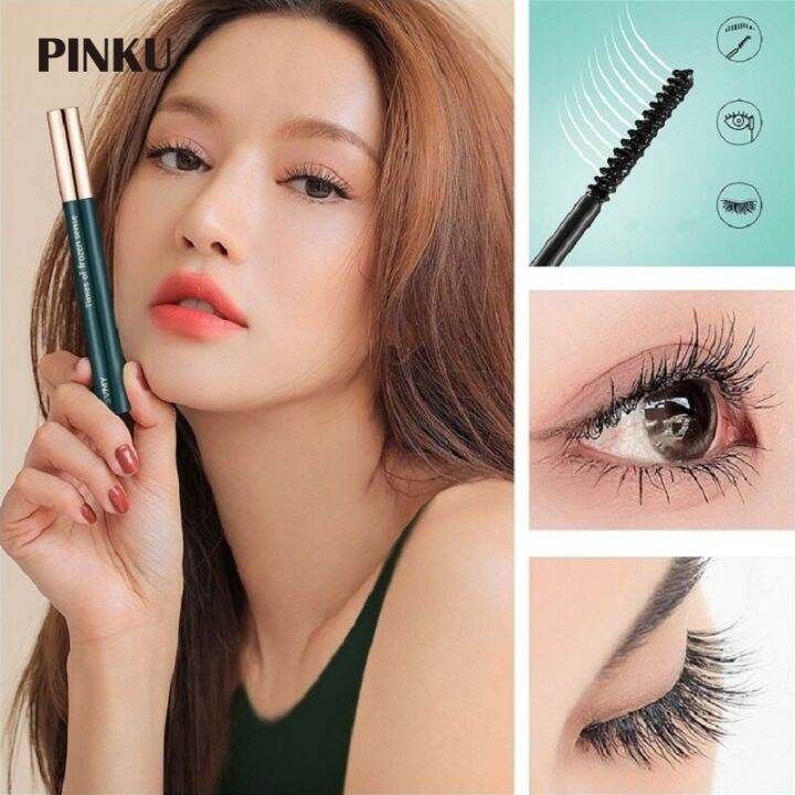 Pinku Natural Long-wearing Waterproof Lashes Mascara Slim Long Curly ...