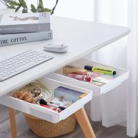 bjh☂  Self-Adhesive under the Organizer Under Desk Drawer Stationery Back to Supplies