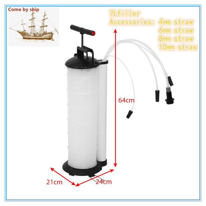 7L Engine Oil Fuel Extractor Pump Manual Suction Vacuum Petrol Fluid