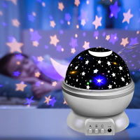 Galaxy Starry Sky Projector Lamp Auto Rotable Star Night Light USB battery Power Bedroom Ceiling Projection Lamp Remote Control