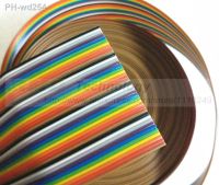 1 meter Flat Cable Dress rehearsal line 40 core 7 strands of wire diameter 1.1 mm pure copper wire rainbow free shipping