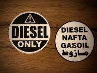 DIESEL only Sticker Gasoil Nafta Offroad Tank Sticker Expedition TOP 298