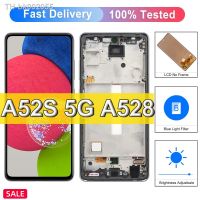 ▥♕ 100 Tested For Samsung Galaxy A52s 5G SM-A528B LCD Display Touch Screen Digitizer Repair Parts Assembly A52S LCDwith Frame