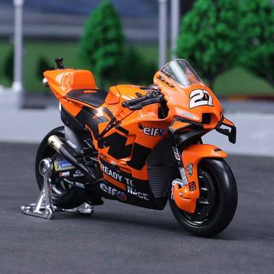 Maisto 1:18 2021 KTM RC16โรงงานแข่งรุ่นมอเตอร์ Koleksi Mobil Autobike Shork-Absorber Mainan Off-Road Autocycle