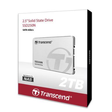Transcend SSD250N SATA III High Endurance for NAS : 2TB -รับประกัน 5 ปี หรือ **รับประกันไม่เกิน 2,000 TBW