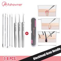 Ultra-fine Cell Pimples Blackhead Clip Tweezers Beauty Salon Remover Acne Needle Blackhead Deep Cleaner Clip Face Skin Care Tool