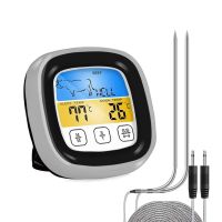 ☍▲❦ 2 Probes Digital Kitchen Meat Thermometer Stainless Steel Waterproof Meat Temperature Probe Oven Cooking BBQ Temperature Meter