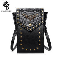 Foreign Trade New Bags Womens Steampunk Snake Pattern Outdoor Womens Shoulder Bag Crossbody Phone Bag Pu Lipstick Pouch