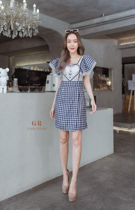 s-m-พร้อมส่ง-girly-richy-จั๊มกางเกงกระโปรง-ที่คิ้วววมาก-ดีเทลช่วงอกเป็นฉลุ-เพิ่มดีเทลแขนระบายพรางแขนเพียว